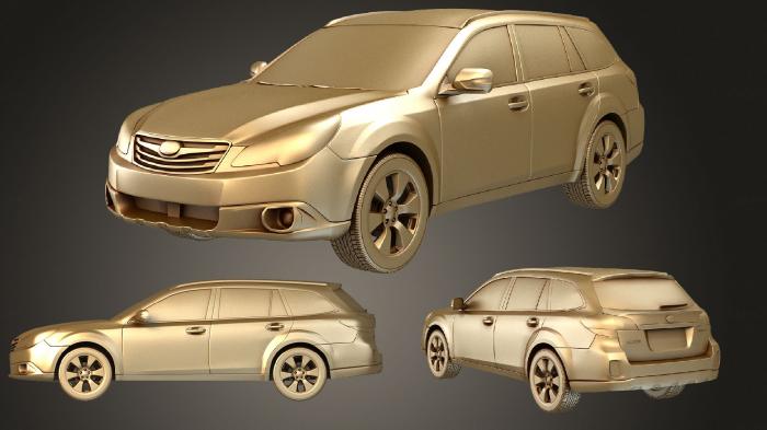 نموذج ثلاثي الأبعاد لآلة CNC السيارات والنقل سوبارو آوتباك 2010